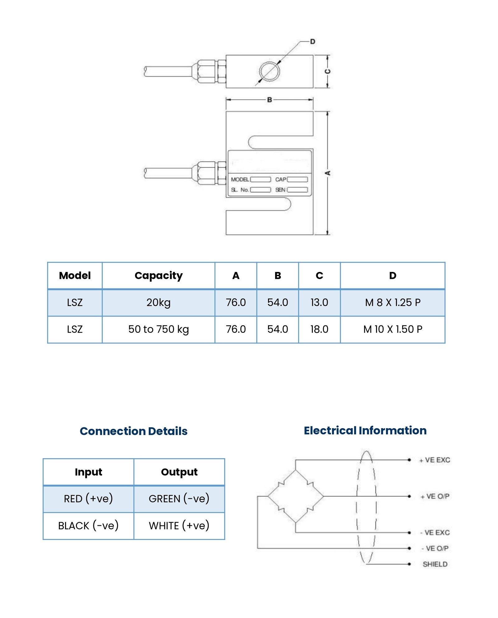 LSZ Load Cell Diagram